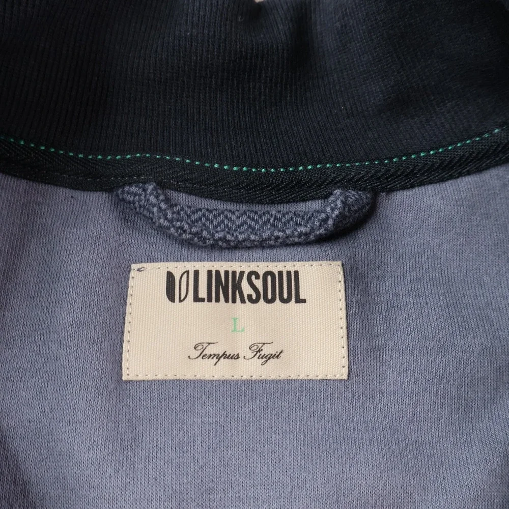 NWT Linksoul Cypress Point Club 1/4 Zip Men's L Cotton Pullover Sweater